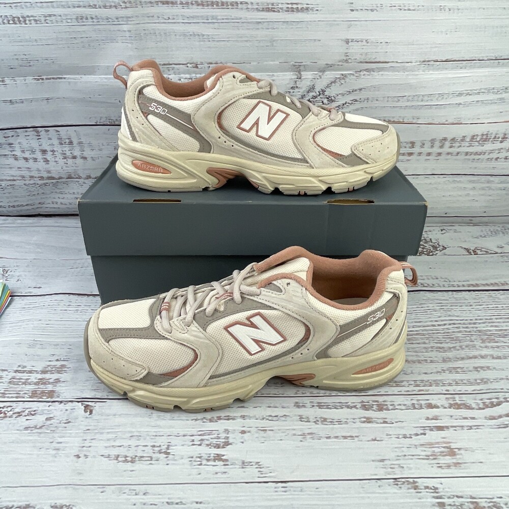 New Balance 530 Unisex 8M/9.5W US D 41.5 EU Sneakers Timberwolf Linen Beige/Pink